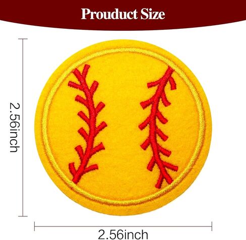 16Pcs Football Iron On Patches,Embroidery Patches Applique for Hats Backpacks Clothes T-Shirts Jackets Jeans DIY Accessories（8 Yellow+8 White） in Kuwait