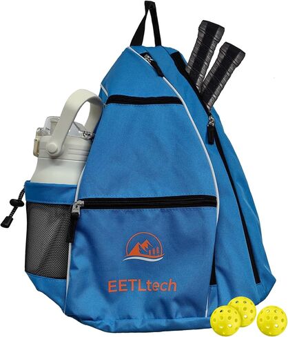 Pickleball Bag, Dry Wet Pockets Gym Bag With Mesh Water Bottle Holder Adjustable Shoulder Strap, Pickleball Sling For Men And Women in Saudi Arabia