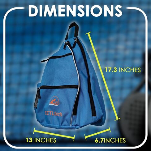 Pickleball Bag, Dry Wet Pockets Gym Bag With Mesh Water Bottle Holder Adjustable Shoulder Strap, Pickleball Sling For Men And Women in Saudi Arabia