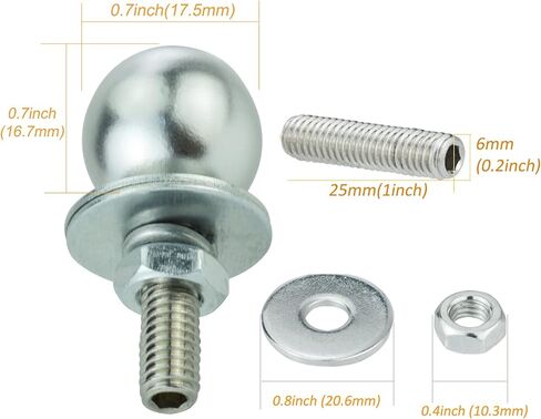 Arenbel 8 Ball License Plate Frame Nuts Bolts Car Tag Screw Fasteners Kit Fit Vehicles Motorcycle Trucks SUV,4Pcs Red in Saudi Arabia