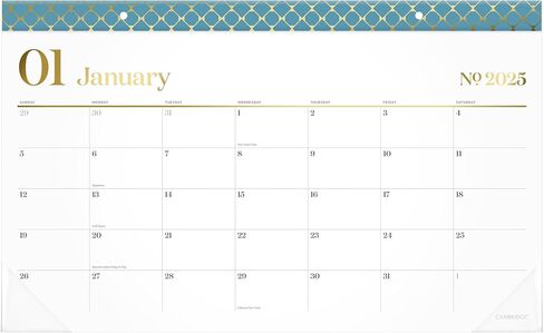 Cambridge 2025 Planner, Weekly & Monthly, 5-1/2" x 8-1/2", Small, WorkStyle Classic, Seaside Blue (1606-200-12-25) in Saudi Arabia