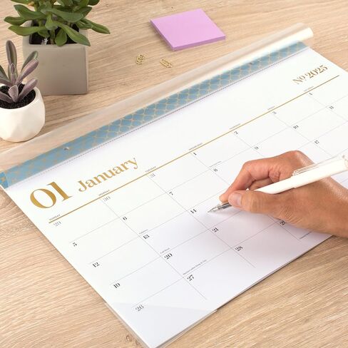 Cambridge 2025 Planner, Weekly & Monthly, 5-1/2" x 8-1/2", Small, WorkStyle Classic, Seaside Blue (1606-200-12-25) in Saudi Arabia
