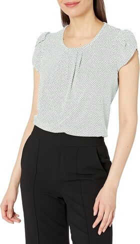 قميص Adrianna Papell النسائي ذو الأكمام البتلة المطبوعة in Kuwait