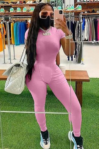 Women Casual Workout Sets 3 Pieces Lounge Wear Yoga Outfits Short Sleeve Ribbed Top Elastic High Waist Leggings in Saudi Arabia