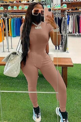 Women Casual Workout Sets 3 Pieces Lounge Wear Yoga Outfits Short Sleeve Ribbed Top Elastic High Waist Leggings in Saudi Arabia