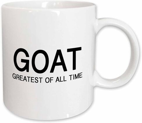 3dRose Goat Greatest of All Time Mug, 11 oz in Saudi Arabia