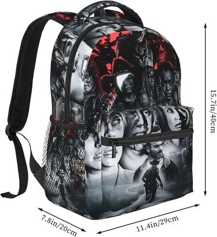 Unisex Walking Horror Dead Multipurpose Backpacks,3d Printed Funny Anti Theft Laptop Backpack,Casual Daypack Backpack For Men Women 16 Inch in Saudi Arabia