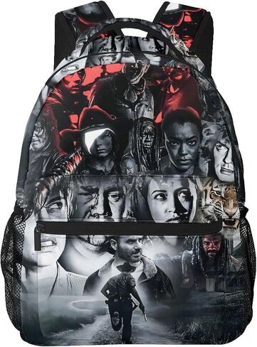 Unisex Walking Horror Dead Multipurpose Backpacks,3d Printed Funny Anti Theft Laptop Backpack,Casual Daypack Backpack For Men Women 16 Inch in Saudi Arabia