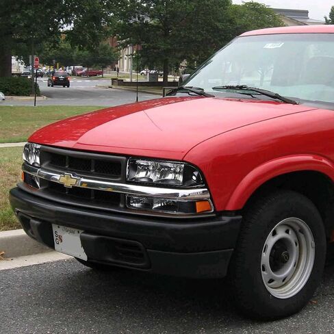 DNA MOTORING HL-OH-S10984P-BK-CL1 Black Housing Clear Corner Headlights Replacement For 98-04 Blazer S10 in Saudi Arabia