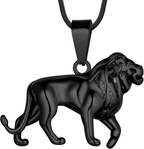 3D الحيوان الأسد الكلب قلادة ليو قلادة - زودياك المرأة الأسد قلادة كوكبة ابراج ليو قلادة هدايا عيد ميلاد للفتيات الفولاذ المقاوم للصدأ الكلب قلادة للرجال مجوهرات in Kuwait