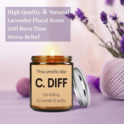 هدايا ممرضة مضحكة للنساء، شمعة معطرة من شمع الصويا الطبيعي المصنوع يدويًا (7 أونصة)، تقدير أسبوع الممرضات في عيد الحب، هدايا RN LPN للممرضات الممارسات، ممرضة نيكو في المستقبل للمدرسة in Saudi Arabia