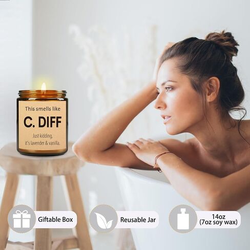 هدايا ممرضة مضحكة للنساء، شمعة معطرة من شمع الصويا الطبيعي المصنوع يدويًا (7 أونصة)، تقدير أسبوع الممرضات في عيد الحب، هدايا RN LPN للممرضات الممارسات، ممرضة نيكو في المستقبل للمدرسة in Saudi Arabia