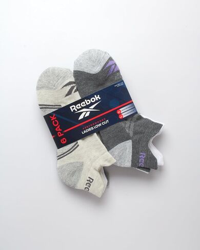 Reebok Women's Running Socks - 6 Pack Half Terry Low Cut Anti Blister Thick Ankle Socks - Arch Support Socks for Women (4-10) in Saudi Arabia