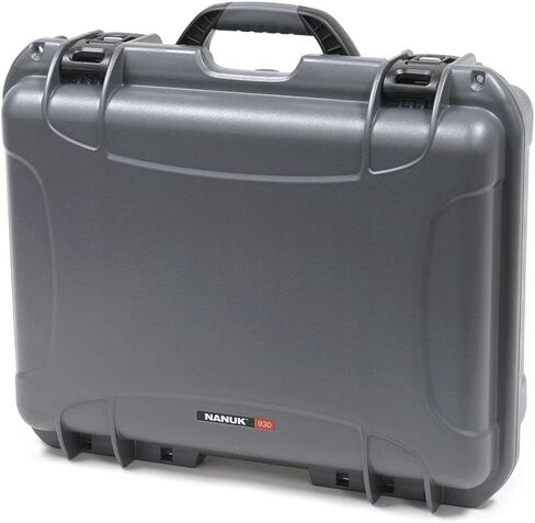 NANUK 930 Hard Case with Customizable Cubed Foam, Waterproof, Carry On | 19.8 x 16 x 7.6, Protects Camera & Valuable Gear, Remove/Trim Foam Cubes for Precision-Fit, Lockable, Made in Canada, Black in Saudi Arabia