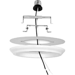 OHLECTRIC Recessed Can Light Conversion Kit to Pendant Lights – Medium Base Converter Compatible with 4"-6" Recessed Can Lights – Ideal for Kitchens, Bedrooms, Offices, and Damp Locations - 2 PACK