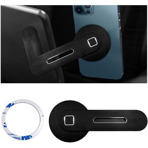 Dickno Car Phone Mount, 90 Degree Rotatable Magnetic Cell Phone Holder with Strong Magnet, Foldable Invisible Smart Phone Mount, Universal Vehicle Interior Accessories for All Phones (Blue)