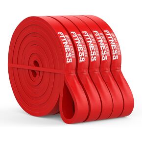 Iron Core Fitness Gym Quality Long Resistance Bands Multi Pack of 5- Loved by Fitness Pros for Group Workouts in Gyms, Boxes, Studios and Bootcamps. Perfect for Pull Ups, Strength Training, Mobility