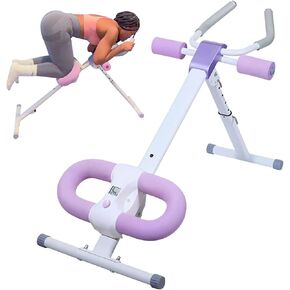 Abdominal Trainer Ab Workout Equipment, Core & Ab Trainer Machine at Home Gym, Foldable Abdominal Exercise Machine, Abs Machine for Stomach Workout with LCD Monitor