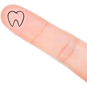 Teeth Planner Stickers, 120 Clear Dentist Dental Planner Labels Scrapbooking Crafting Sticker