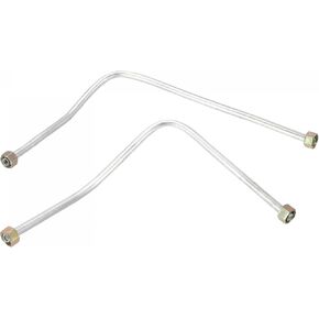 uxcell 435mm 530mm Length Civil Equipment Hardware Accessories Aluminum Air Compressor Exhaust Tube Replacement Silver Tone 1 Set