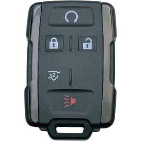 Replacement Key Fob Shell Case Fits for Chevy Chevrolet Silverado Colorado GMC Sierra Canyon Keyless Entry Remote Control Key Cover (Black-4 Buttons)