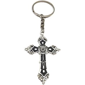 1 cross keychain pendant keychain blessing Holy Cross keychain for men, boys, women, girls, car keychains