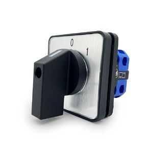 Changeover Switch Universal Rotary Cam Selector Latching Switches 2 Positions 8 Terminals, LW26-25 C04/2 660V 25A Black Blue