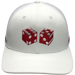 Front Line Winner Craps Hat for Men & Women Breathable Mesh, Trucker Hat, Gambler Hat, Gambling Gifts, Lucky Hat, Dice Cap