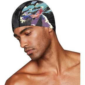 Men Swimming Caps Extra Large Fabric Swim Caps Elastic Swimming Pool Hat Ear Protection Swim Bathing Hat for Swimming