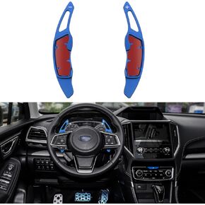 For Subaru Accessories Shift Paddles Cover Extension Steering Wheel Shifter Extended Trim For Compatible with Subaru Forester Outback XV BRZ WRX Impreza Crosstrek Legacy Aluminum Decor 2PCS) (Black)