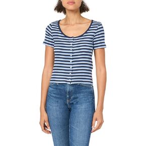 Levi's womens Short Sleeve Britt Snap Front Top