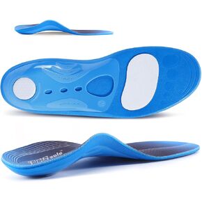 PCSsole Plantar Fasciitis Orthotic Insoles-210+lbs Heavy Duty Arch Support Pain Relief Inserts for Flat Feet-High Arch-Heel Pain-Pronation-Metatarsal Support-Shock Absorption Women/Men(31-32cm)