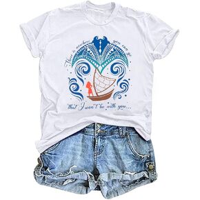 Magic Princess Shirt Women Ocean Princess Shirts Movie T Shirts Hei Hei Vacation Holiday