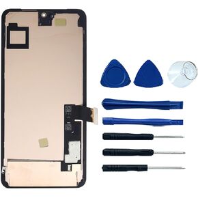 LCD Screen Replacement with Frame for Google Pixel 8 Pro GC3VE G1MNW LCD Screen Display Touch Digitizer Assembly with Frame Replacement 6.7"