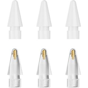 Upgraded 6 Pack ipad Pencil Tips for ipad Pencil，Compatible with ipad Pencil 1st and 2nd Gen, ipad Pencil Tips Replacement