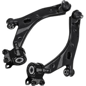 Front Lower Control Arms with Ball Joints + Inner Outer Tie Rods End Front Rear Sway Bar End Links Suspension Kit Replacement for Mazda 3 5 Sport 10 pcs Set