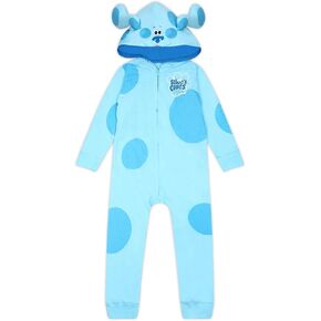 Nickelodeon Blue’s Clues & You! Boys’ Zip Up Hooded Coverall for Newborn and Toddler - Blue