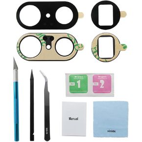 4PCS (2 Sets) OEM Original Back Rear Camera Glass Lens Replacement for Google Pixel 7 Pro with Adhesive Preinstalled Includes Repair Tools Kit Set and Installation Manual(for Pixel 7 pro) in Kuwait