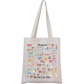 MINIGIU Maryland Gift Maryland Travel Tote Bag Moving to Maryland Gift Welcome to Maryland Gift
