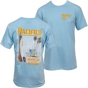 Calhoun Cerveza Pacífico Clara Beer T-Shirt - Adventure Is Found Outdoors Surfboard Shirt