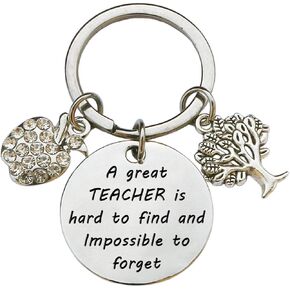 Teacher Appreciation Keychain Gifts for Women, Teacher Keychain Teacher Jewelry Gifts, Christmas Graduation Gifts for Teachers (Style C)