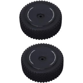 2PCS RC Car Tire, RC Front Tyre Off-Road Wheels Compatible for Wltoys 144001 1/14 RC Car((144001-1269)) Wltoys 144001 Tires 1/14 Scale Tires