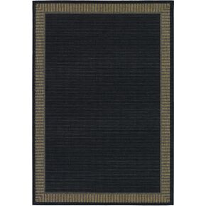 سجادة كوريستان ريسيفي من الخيزران، 5 أقدام و3 بوصات × 7 أقدام و6 بوصات، غرزة/أسود/كاكاو in Kuwait