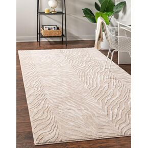 Unique Loom Finsbury Collection Area Rug - Meghan (9' x 12' 2" Rectangle, Gray and Ivory)