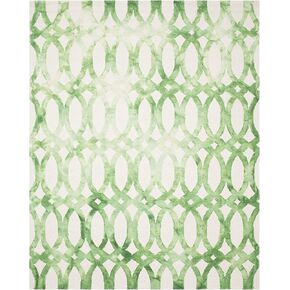 SAFAVIEH Dip Dye Collection 8' x 10' Ivory / Graphite DDY675D Handmade Moroccan Watercolor Premium Wool Area Rug