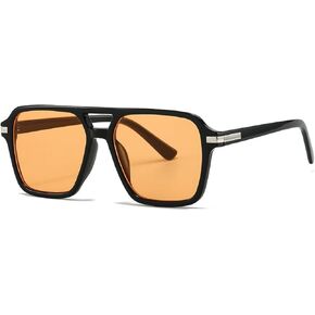 NIDOVIX Square Aviator Sunglasses for Women Men Vintage Retro Classic Aviator Shades Sun Glasses UV400 Protection