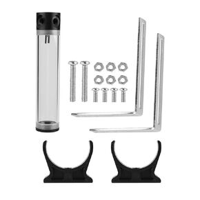 Yoidesu CPU Cooling Heat Exchanger 50mm Diameter Cylinder Water Cooling Reservoir G1/4 Thread Computer DIY Cylinder Water for CPU Cooling Multiple Length(240mm)