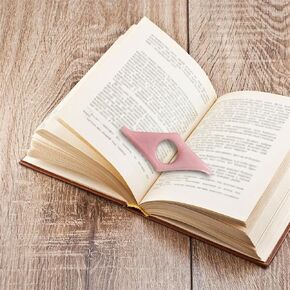1Pc Pink Book Page Holder, Resin Thumb Book Support Book Page Holder for Keep Book Open, Book Opener Bookmarks,Small in Size and Light in Weight Office Products,Book Covers and Book Accessories