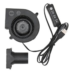 97x33mm Blower Cooling Fan, USB Blower Fan 3.8in 3 Speed Mode DC 5V Brushless 3800 RPM 22 CFM Computer Cooling Fan for PC Electronics 3D Printer