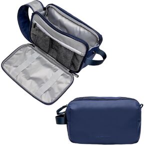 |Not Made In China| Toiletry Bag for Men, Travel Toiletry Organizer Dopp Kit, Water-Resistant Shaving Bag for Toiletries and Accessories (Black)